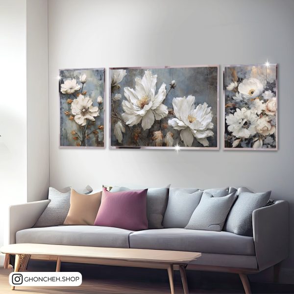 تابلو سه تکه سبک نقاشی کد 0459 - تصویر 1