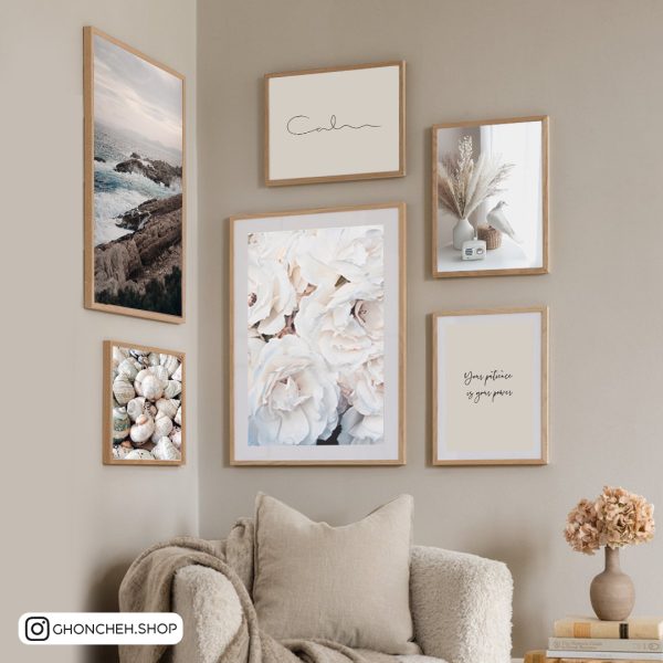 1840 تابلو 6 تکه طبیعت ملیح کد 0465 - تصویر 1