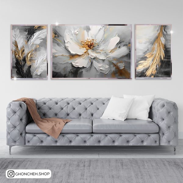 تابلو 3 تکه سبک نقاشی کد 0469 - تصویر 1