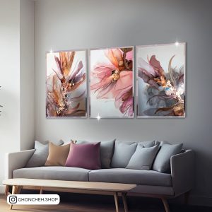 تابلو سه تکه خاص انتزاعی کد 0476