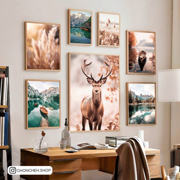 تابلو 7 تکه پاییزی مدرن کد 0477 - تصویر 1