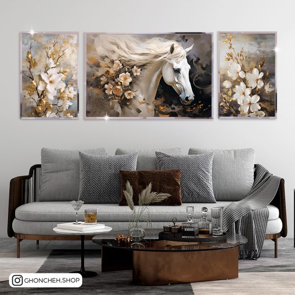 تابلو سه تکه فوق العاده جذاب کد 0481 - تصویر 1