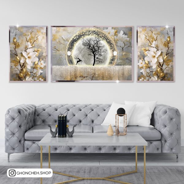 1699868264646 تابلو سه تکه فوق العاده جذاب کد 0495 - تصویر 1