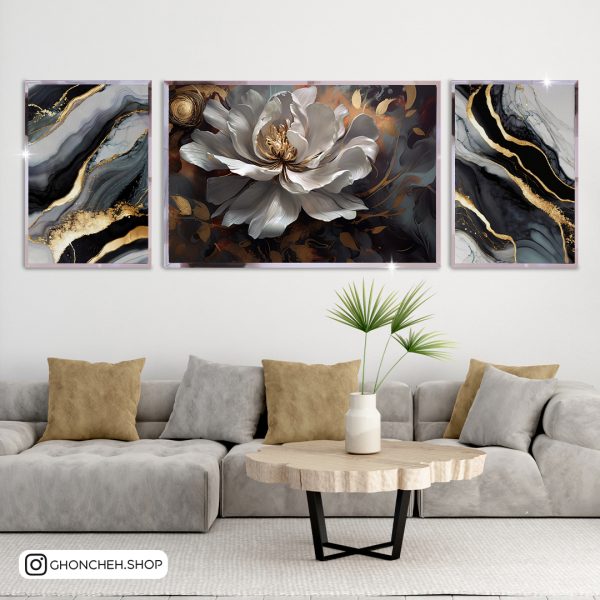 1699868264658 تابلو سه تکه مدرن کد 0483 - تصویر 1