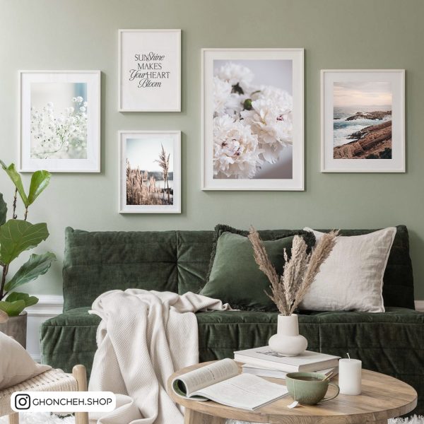 1929 تابلو 5 تکه ملیح و جذاب کد 0485 - تصویر 1