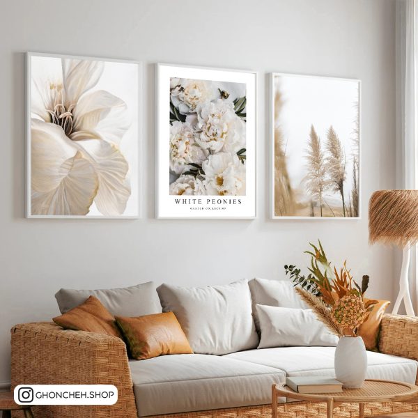 تابلو سه تکه ملیح و جذاب کد 0499 - تصویر 1