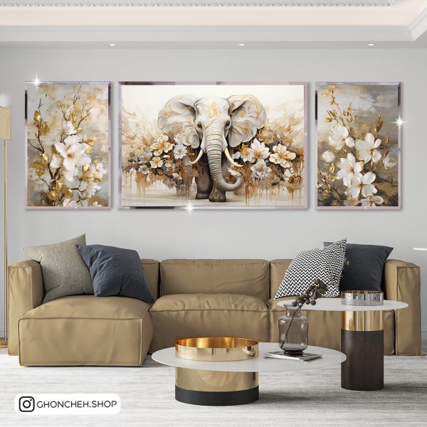 2057 تابلو سه تکه جذاب و مدرن کد 0507 - تصویر 1