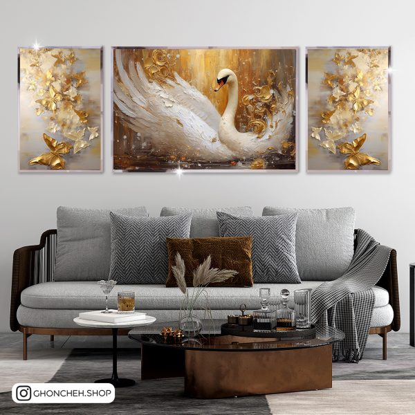 2061 تابلو سه تکه فوق العاده جذاب کد 0508 - تصویر 1