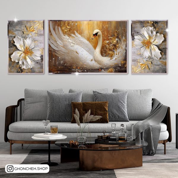 2062 تابلو سه تکه فوق العاده جذاب کد 0508 - تصویر 1