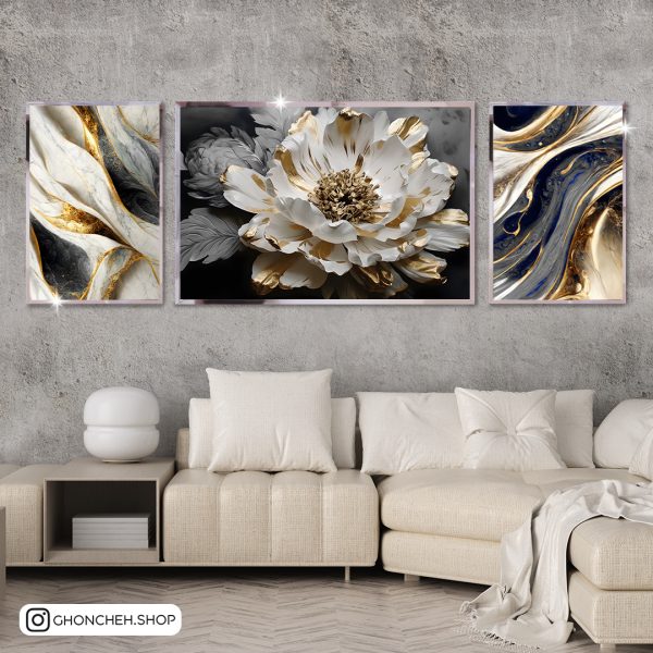 2063 تابلو سه تکه فوق العاده جذاب کد 0510 - تصویر 1