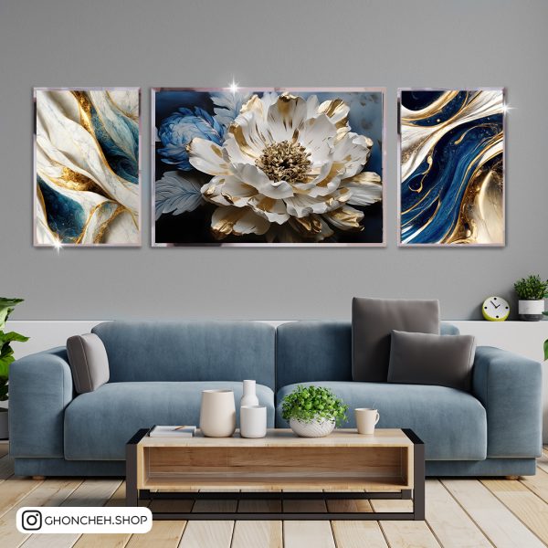 تابلو سه تکه فوق العاده جذاب کد 0510 - تصویر 1