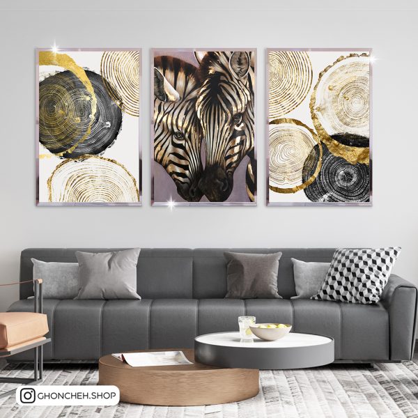 2069 تابلو سه تکه لوکس کد 0509 - تصویر 1