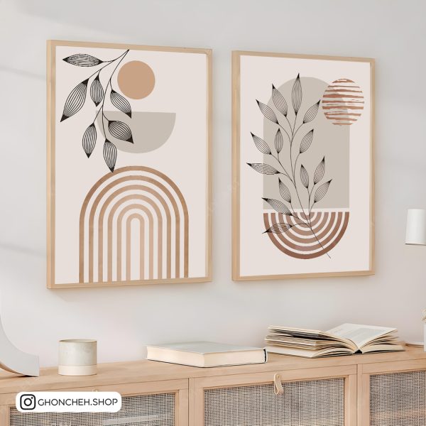 تابلو دو عددی مینیمال جذاب کد 0528 - تصویر 1