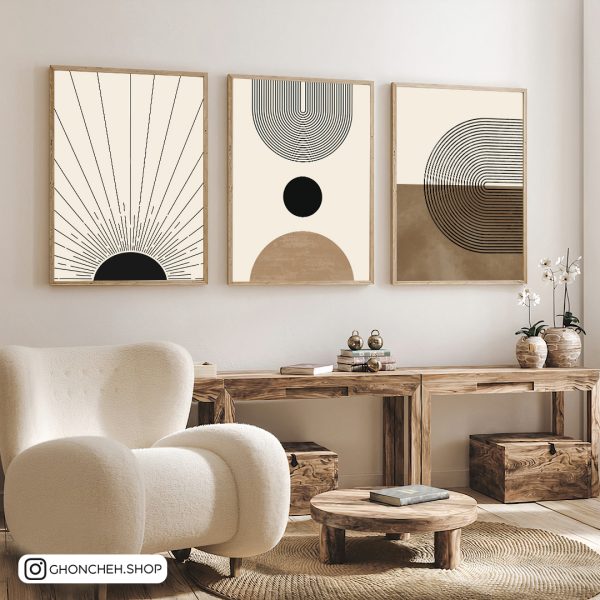 تابلو سه عددی مینیمال جذاب کد 0531 - تصویر 1