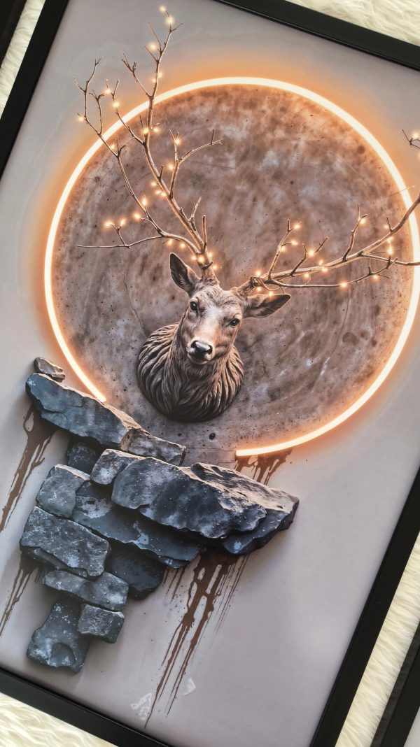 تابلو سه عددی مدرن کد 0539 - تصویر 3